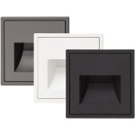 Balise led 1w encastrable murale luxe 990 pour bo�tier universel 3000k blanc chaud gris antracita