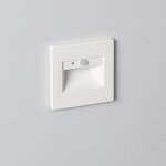 Ledkia - balise murale led 1. 5w encastrable avec d�tecteur pir et cr�pusculaire bark blanche 4000k blanc ...