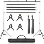 Ballshop support de fond photo r�glable 2x3m - kit professionnel en alliage d'aluminium / acier - hauteur ...