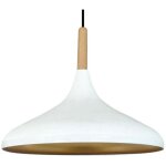 Bamyum - lampe suspendue simple avec t�te de lit en bois blanc ? lustre vintage e27 �35 cm pour salon, ...
