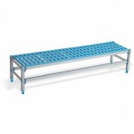 Banc en aluminium et polypropyl�ne profondeur 385 mm - l 715 � 1480 mm - pujadas