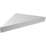 Banc d'angle pour douche en rsine imitation ardoise - coloris blanc