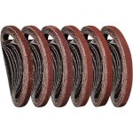 Bande abrasive 10 x 330 mm(5 x grain 40 / 60 / 80 / 120 / 180 / 240 chacun) pour ponceuses � bande (30 ...