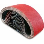 Bande abrasive 100 x 610 mm bande abrasive - jeu de bandes abrasives mixtes (3 x grain 60 / 80 / 120 ...
