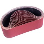 Bande abrasive 100 x 610 mm, bandes abrasives mixte (3x grains 80 / 120 / 150 / 240 / 400) pour ponceuses ...