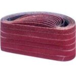 Bande abrasive 13 x 457 mm, ensemble de bandes abrasives(10 x grain 40 / 60 / 80 / 120 / 180 / 240 chacun) ...
