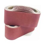 Bande abrasive 75x 457 mm. 5 sortes de gravier mixte (3x80). ensemble de bandes abrasives, pour ponceuses ...