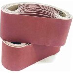 Bande abrasive 75x 457 mm. 5 sortes de gravier mixte (3x80). ensemble de bandes abrasives, pour ponceuses ...