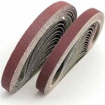 Zvd - bandes abrasives mixtes - 4 types de grains (40 / 60 / 80 / 120), ensemble de 20 pices, 13x457 ...