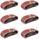 Bandes abrasives en tissu ? 25 pices ?610 x 100 mm ? mixpack (5 x grain 40 / 60 / 80 / 120 / 180 chacun) ...