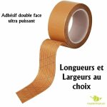 Bande adh�sive double face ultra puissant, adh�sif arm� / madeinnature sp�cial plinthe souple ou rigide ...