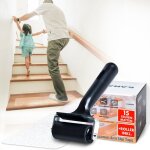 Bande antidrapante pour escaliers henri lot de 15 avec rouleau de montage transparent 10 x 60 cm