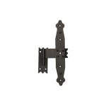 Bande centrale de 240 mm avec gond pour volets pliants - revtement par poudre - noir - kotarbau