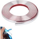 Bande chrome voiture, 15mm x 5m chrome bande de garniture voiture, baguette adhesive chrom�e surclass�e ...