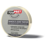 Bande � joints papier 5 cm x 150 m blanc - toupret