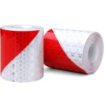 Bande r�fl�chissante, 2 pcs 3 m x 50 mm prismatic �tanche inclin�s forme de s�curit� rouleau de ruban ...