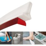Bande de rtention d'eau pliable pour douche adhsif silicone seuil de douche barrire d'eau facile  ...