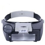 Bandeau loupe horloger mains libres loupe avec lumi�re casque loupe grossissante avec led lumi�re, pour ...