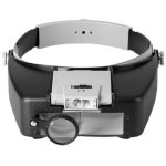 Bandeau loupe horloger mains libres loupe avec lumi�re casque loupe grossissante avec led lumi�re, pour ...