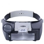 Bandeau loupe horloger mains libres loupe avec lumi�re casque loupe grossissante avec led lumi�re, pour ...