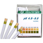 [jamais utilis�] bandelettes de test de ph 100 pi�ces, papier de test tournesol, plage de mesure 4, 5 ...