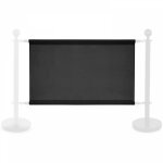 Banderole noire pour poteau s�parateur