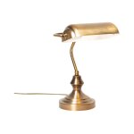 Banker - lampe de table - 1 lumière - l 26. 5 cm - bronze - classique / antique - éclairage intérieur ... Banker - lampe de table - 1 lumière - l 26. 5 cm - bronze - classique / antique - éclairage intérieur ...