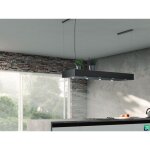 Baraldi - hotte mensola isola cm. 146x54 ? noire - 900 m3 / h