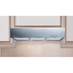 Baraldi - hotte quadra cm. 90 - inox - 270 m3 / h - filtre � charbon inclus