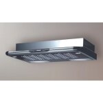 Baraldi - hotte swing cm. 60 - inox, noir - 270 m3 / h - filtre � charbon inclus