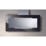 Baraldi - hotte trisia cm. 90 - inox, verre noir - 800 m� / h