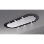 Baraldi - hotte unika cm. 120x50 - noir et blanc - 800 m3 / h