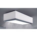 Baraldi - hotte xenia cm. 120x61 - blanc, inox - 800 m� / h