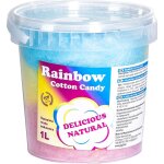 Barbe  papa arc - en - ciel colore rainbow cotton candy 1l
