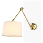 Barcelona led - applique elbow e27 avec bras articulé - doré Barcelona led - applique elbow e27 avec bras articulé - doré