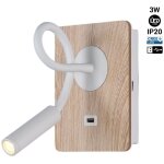 Barcelona led - applique liseuse flexible avec port usb 'london usb' - puce cree - blanc