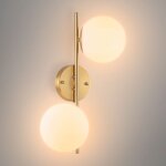 Barcelona led - applique murale 2 globes en verre 'double'