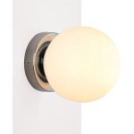Applique murale globe en verre 'ava' - e27 - ip44 - chrom�