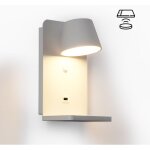 Barcelona led - applique murale avec port usb 'baskop w' - 6w - base de recharge - blanc