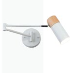 Barcelona led - applique murale scandinave extensible 'logan' - e27 g45 - blanc