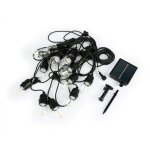 Guirlande guinguette solaire d'ext�rieur - 15 ampoules led e27 �
