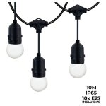 Kit guirlande lumineuse ext�rieure 10 m�tres + 10 ampoules led