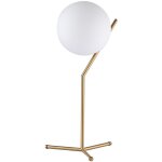 Lampe � poser globe en verre et m�tal dor� 'nola' - e27 - �