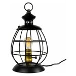 Lampe marine de table boose e27 g45 - noir - noir