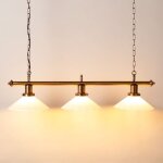 Barcelona led - lampe suspendue vintage 'banquero' - 3 x e27 - blanc