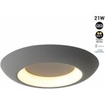 Barcelona led - plafonnier led 'fax' - cct 3000k - 4000k - 21w - gris