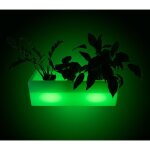 Barcelona led - pot de fleur jardinire led rgbw - batterie rechargeable - 12w -