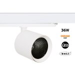 Barcelona led - projecteur led 36w triphas� sur rail - dali - cct - cri90 - puce - blanc