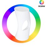 Barcelona led - tabouret lumineux led rgbw - 12w - rechargeable
