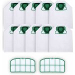 Bardusch - 10 sacs d'aspirateur avec 2 filtres hepa pour vorwerk kobold vk200 fp200, micro polaire 5 ...
